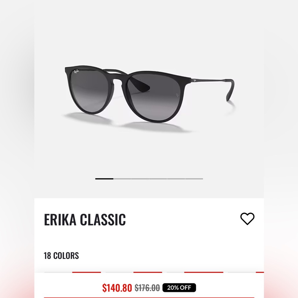 RayBan Sunglasses, NEW with case, cleansing cloth.RB 4171, Style Name is ERIKA - Picture 9 of 12
